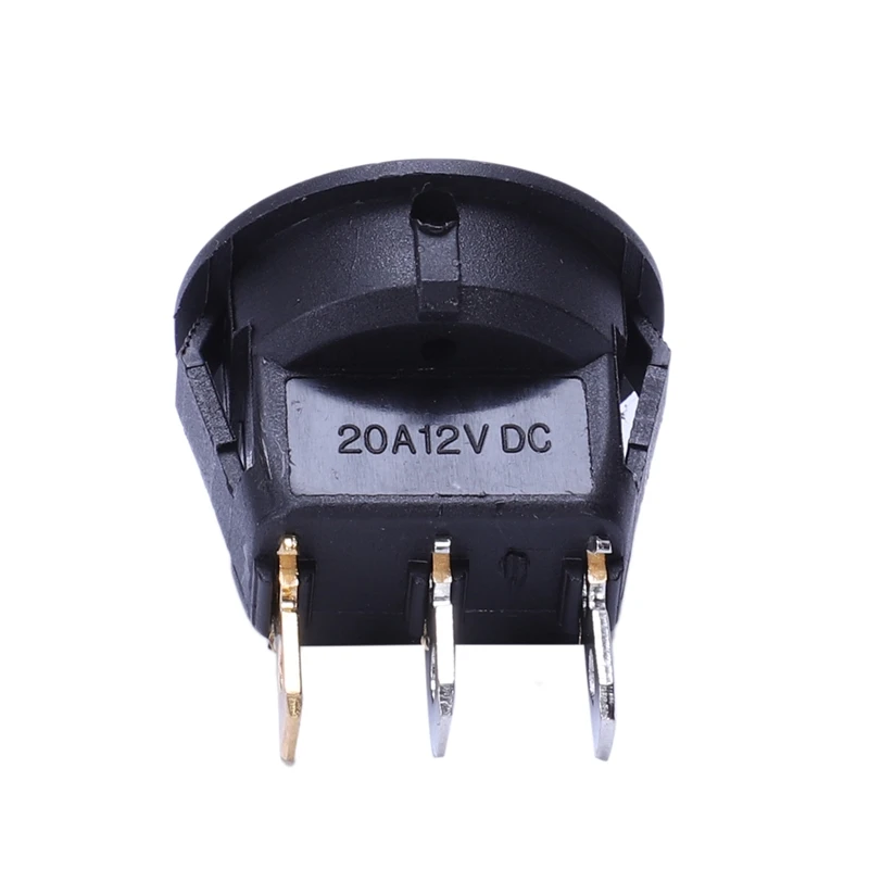 20 шт 12V 20A Ампер вкл/выкл/3 позиции Терминал круглый рокер светодиодный тумблер