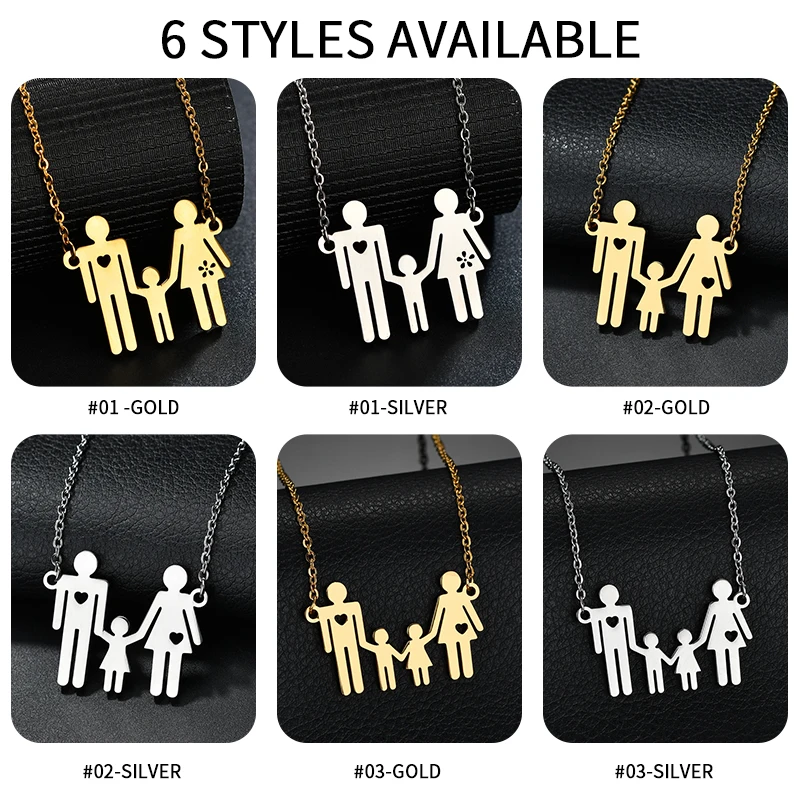 Ожерелье с изображением Боба IGIULAI для женщин милого сердца мамы папы мальчика