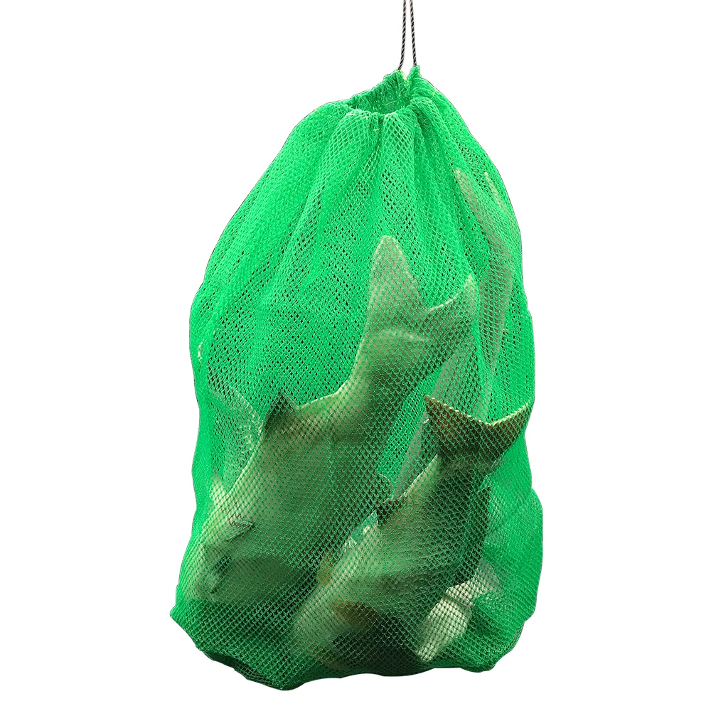 Saco de malha de plástico saco de malha de plástico saco de rede dobrável engrenagem de pesca espessamento pequena grade redes de peixe vivo saco