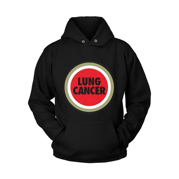 

Худи унисекс с капюшоном Lucky Strike на тему рака легких