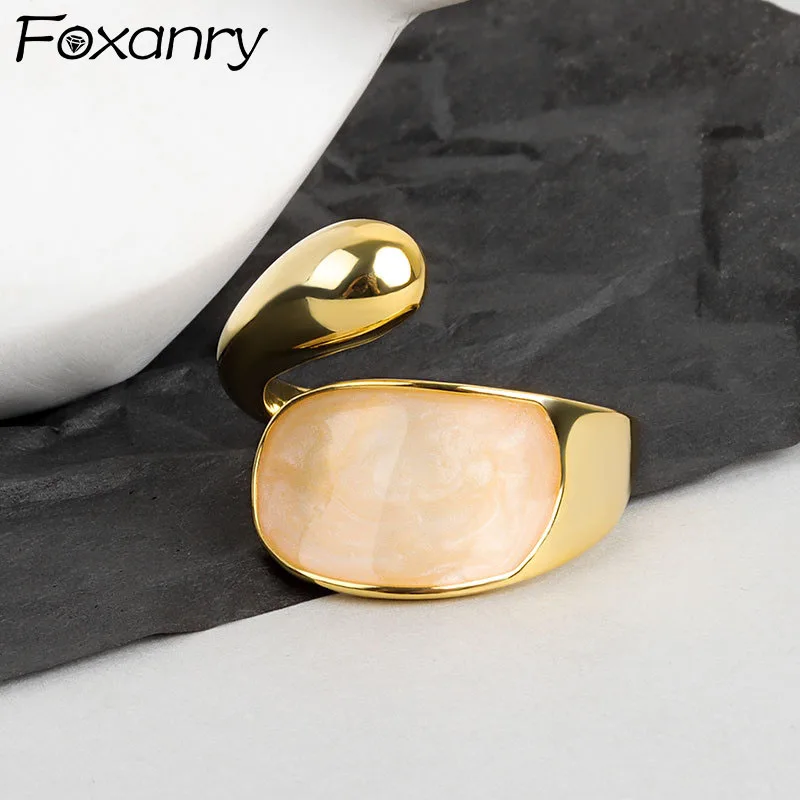 

Женская винтажная бижутерия Foxanry, из стерлингового серебра 925 пробы, с ракушками