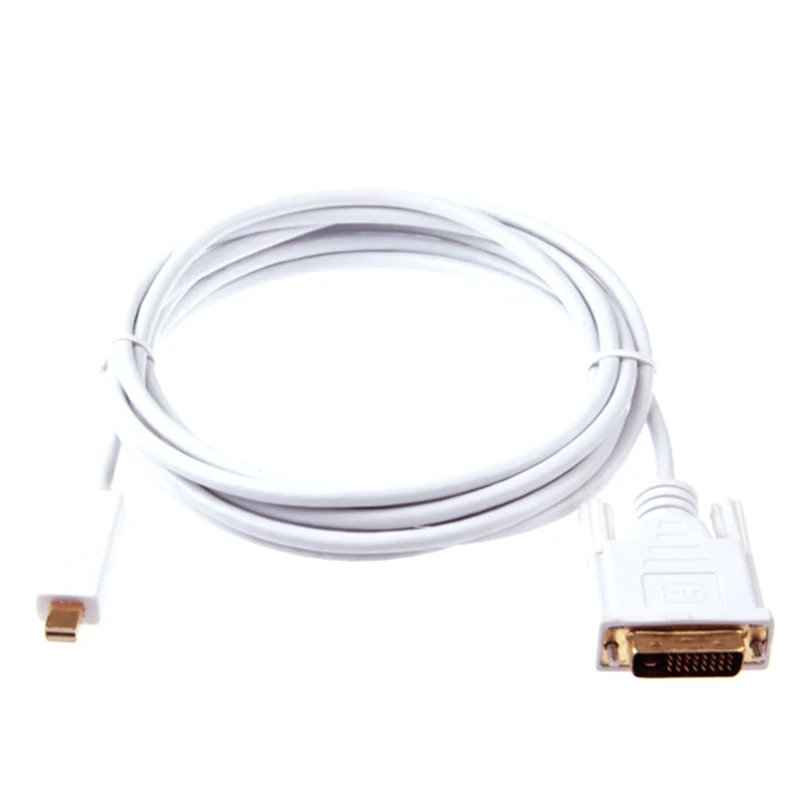 

HDMI-Converter Display Port DP Male to DVI Male Adapter Cable White 6FT 1.8M for Bundle 1 Polybag Multimedia ZC5