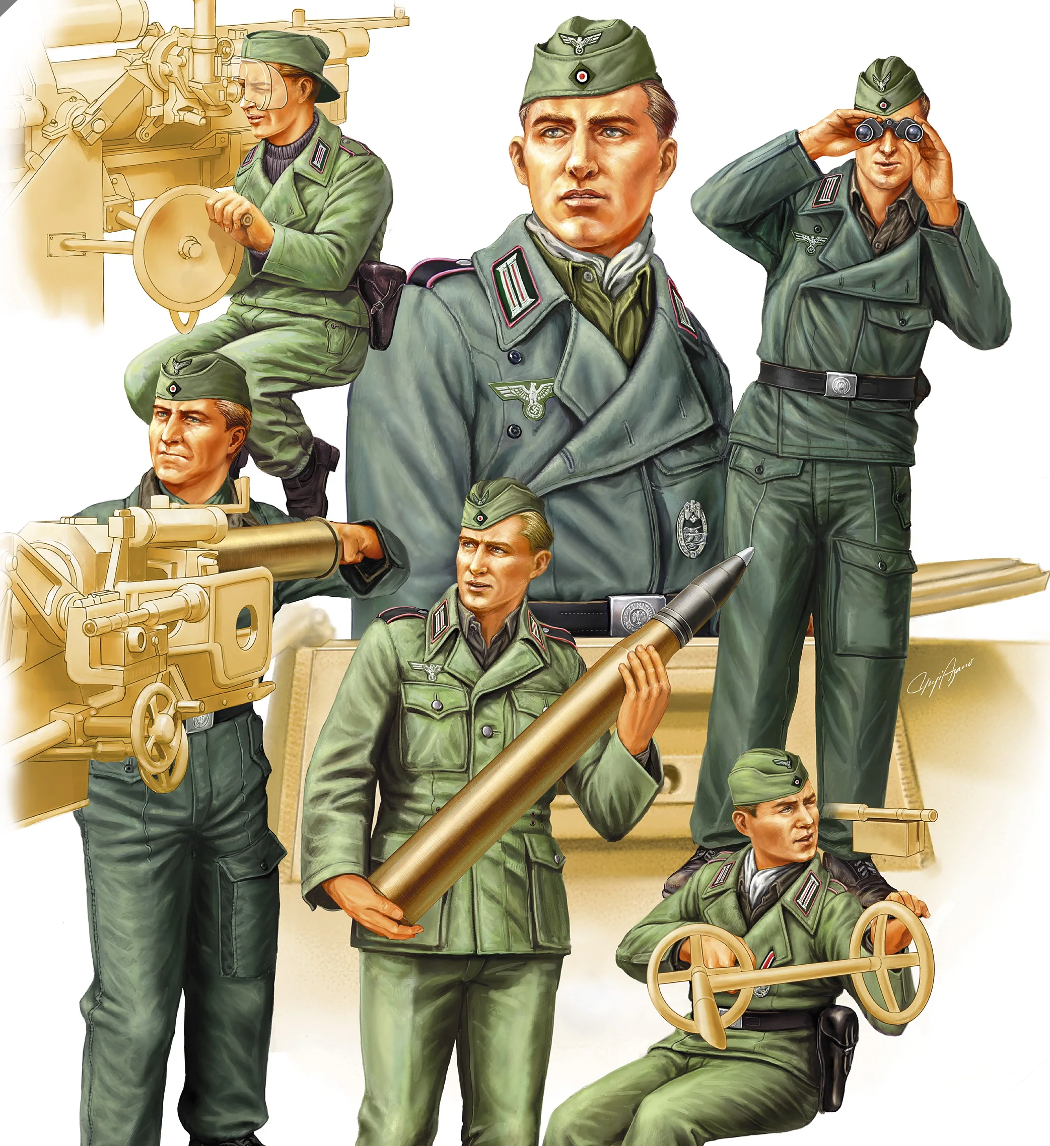 

Немецкая модель SPG Crew VOL.2 Hobbyboss 84407