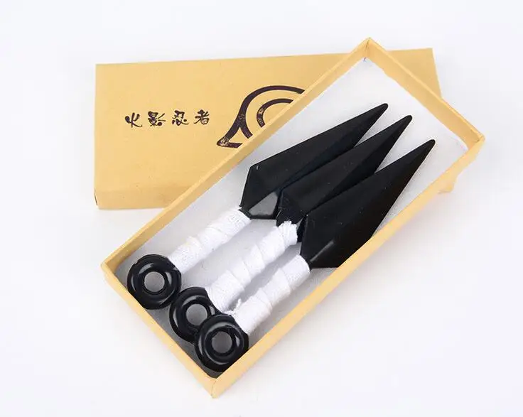 15 NARUTO Uzumaki Naruto Hatake Kakashi Uchiha Sasuke Deidara PVC Kunai Shuriken Weapons Hand Sword Headband Csoplay Accessories - Цвет: 15