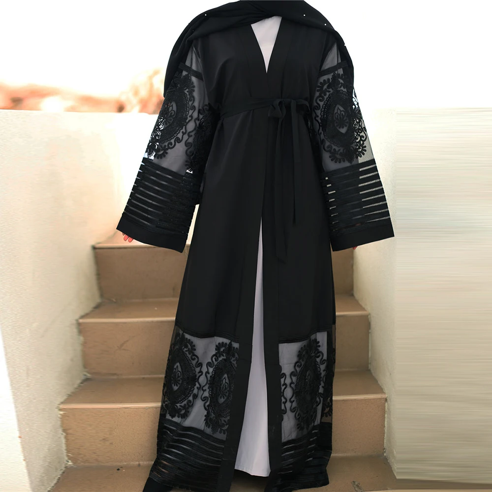 

Eid Мубарак Арабский Кафтан абайя размера плюс турецкий кимоно кардиган хиджаб Caftan Дубай мусульманское платье мусульманская одежда для женщ...