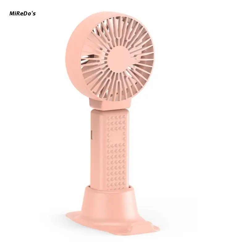 

Handheld Fan Quiet Mini USB Rechargeable Fan Battery Operated Phone Holder 35EA