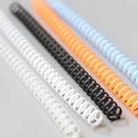 5pcs 30 hole loose leaf plastic binding ring spring spiral rings office supplies new