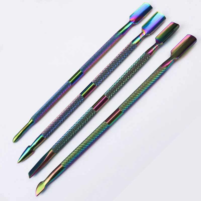 Цветной титановый толчок для мертвой кожи модный дизайн двойная головка из