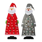 Обратный отсчет, Санта Клаус, войлок, календарь, Рождественская елка, подвеска, Рождественское украшение для фотографий, подарки