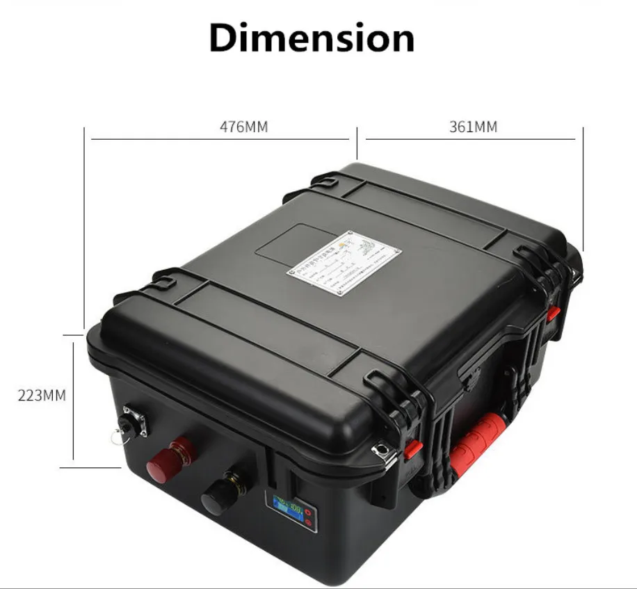 Перезаряжаемый литий ионный аккумулятор 12 В 400 ач с системой управления яркостью