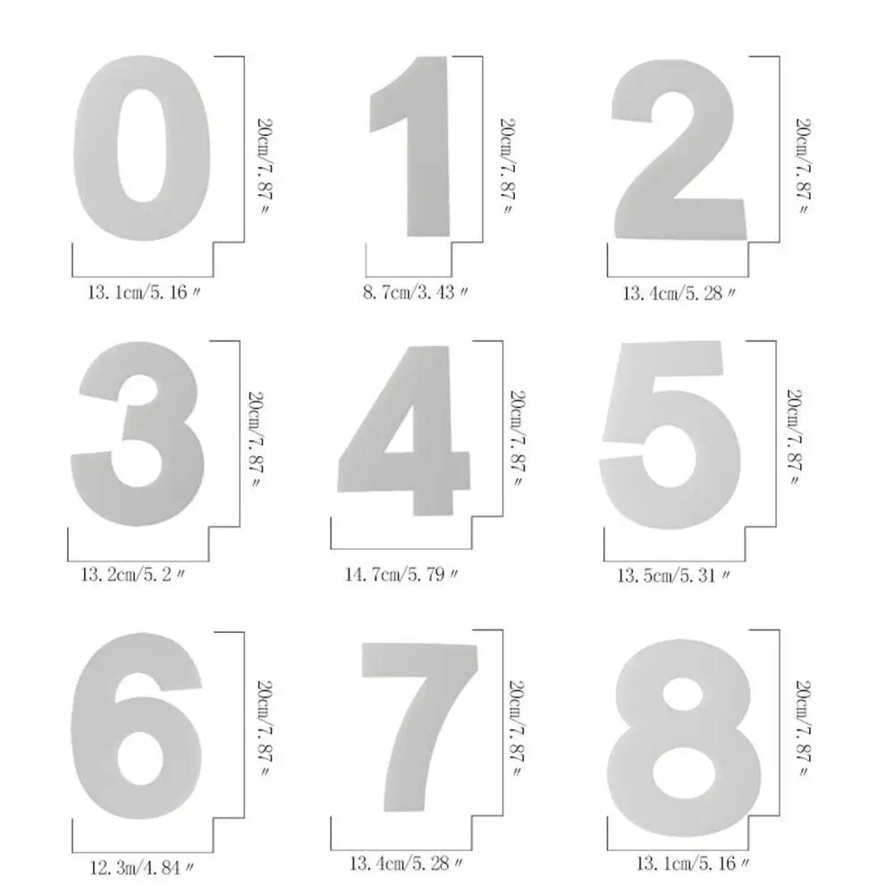 

Holaroom Cake Decorating Tools PET 0-8 Number Cake Birthday Confeitaria Maker Tool Design Pastry Cake Mold T7L1