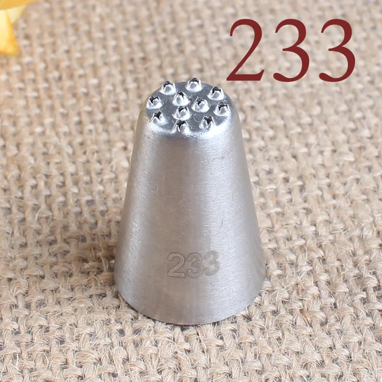 

304 Stainless Steel 233# 11 Hole Grass Mouth Decorating inside and outside Seamless Baking DIY Tool Small Number