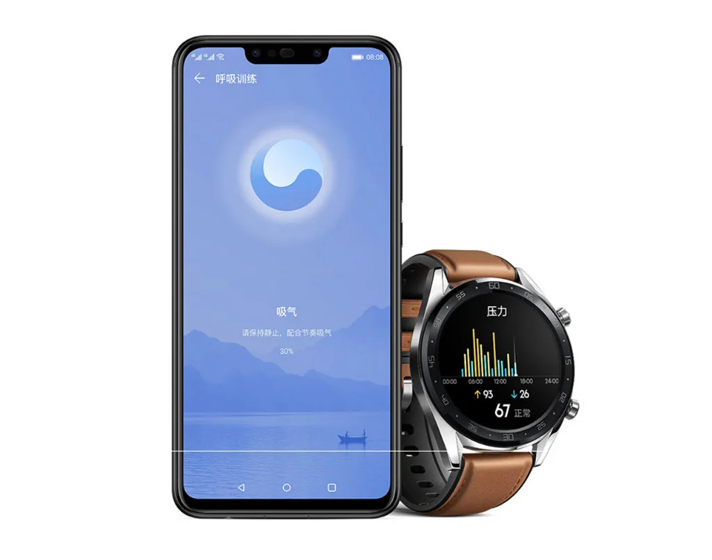 Смарт-часы кожаный+ силиконовый ремешок на запястье для huawei Watch GT/Active 46 мм ремешок для наручных часов фитнес-трекер# G20