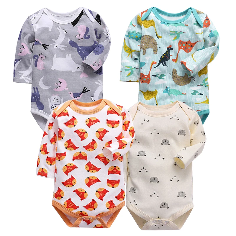 newborn bodysuit baby babies bebes clothes long sleeve cotton printing infant clothing 1pcs 0-24 Months
