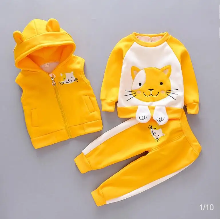 Комплект одежды для девочек BibiCola весенний спортивный костюм из 3 предметов