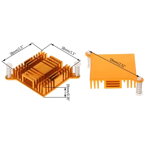 Алюминиевый радиатор охлаждения для набора микросхем северного моста