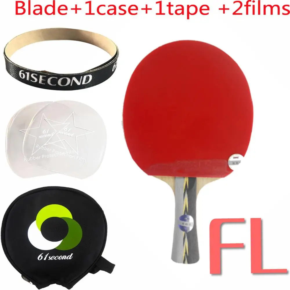 FL with Y 1 case Pro Настольный теннис PingPong Combo весло ракетки DHS POWER. G7 PG7 PG.7 PG 7 с NEO Hurricane3 и G555 FL - Цвет: FL with Y 1 case