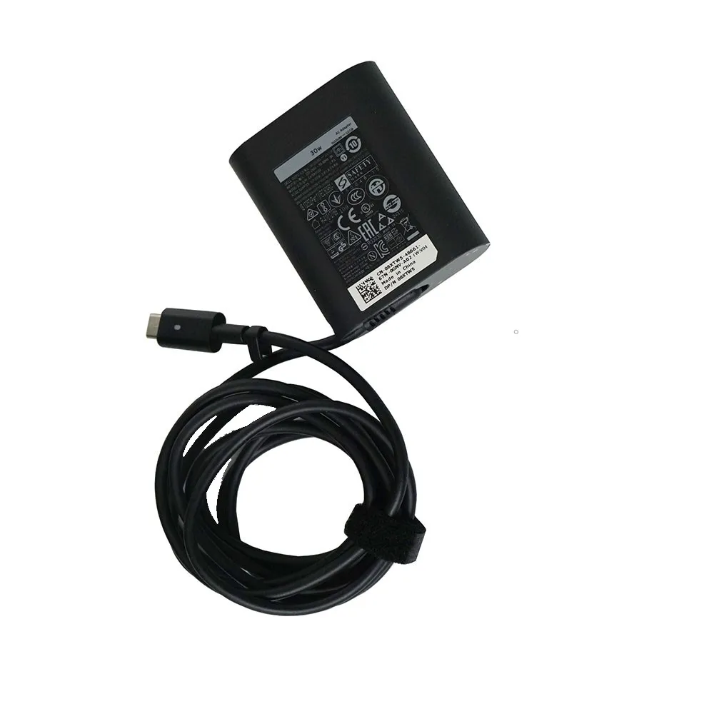 Оригинальные для Dell 30 Вт USB-C HA30NM150 DA30NM150 0F17M7 08XTW5 Latitude 11 5000 5175 7275 XPS 12 9250 адаптер