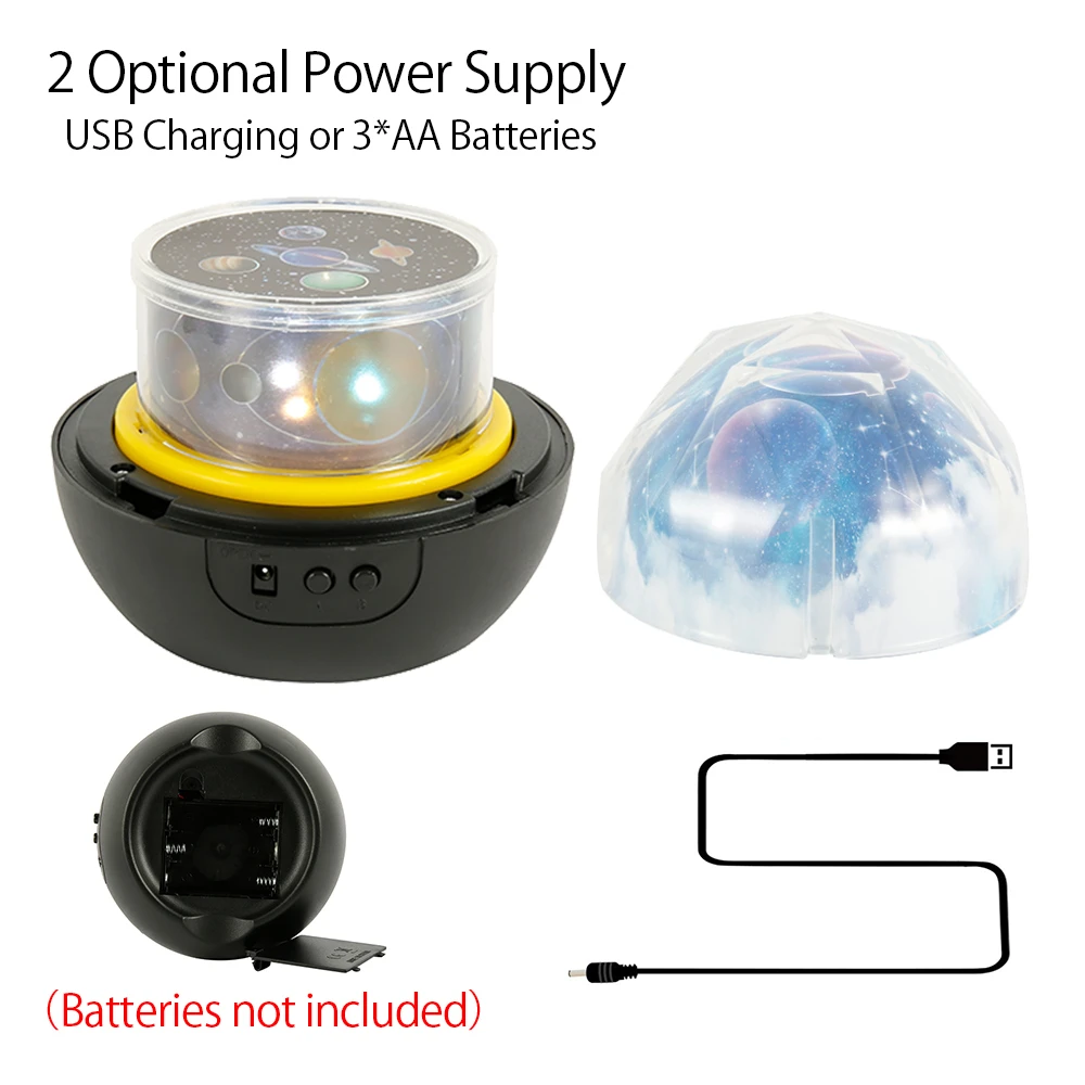 Светодиодный ночсветильник звездное небо Волшебная Звезда Луна планеты