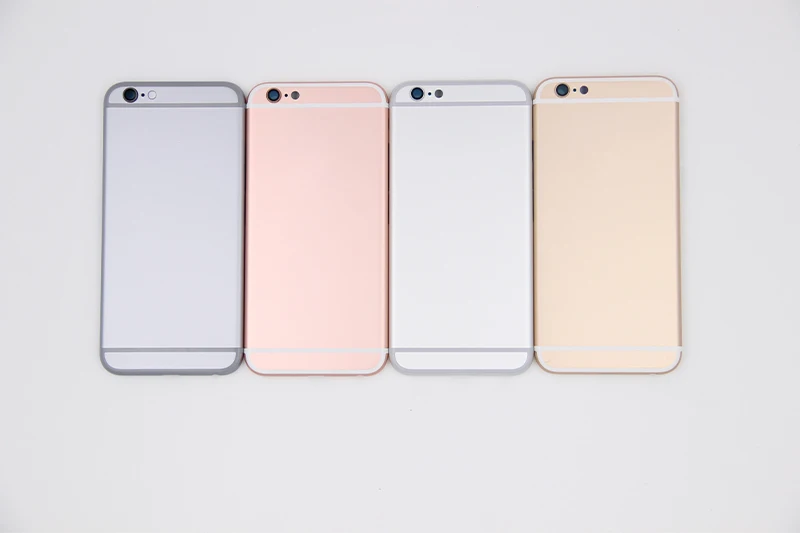 Крышка батарейного отсека для iphone 6 6s Plus задняя дверь корпус средняя Рамка Замена Задняя крышка корпуса для iphone 6 6s Plus с логотипом