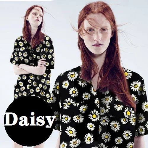 

new hot Daisy fashion fabric woven fabric Diy tailoring fabric 150cm width