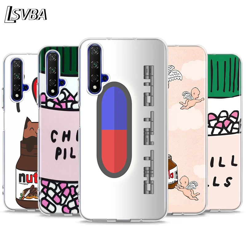 

Chills Pills Chocolate Nutella Silicone Cover For Honor 20 20S 20E 8 8A Prime 8X MAX 8C 8S 7A 7C 7S Pro Phone Case