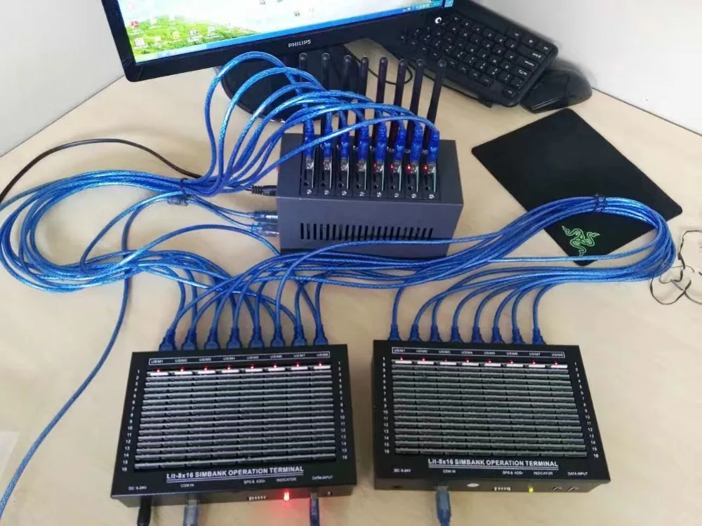 Автоматически sim переключатель 256 бассейн/смс/м² большой банк работает с 8 портов