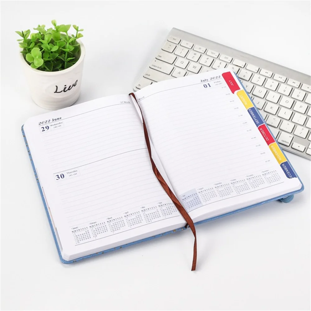 2022 утолщенная искусственная кожа мягкий кожаный школьный планировщик