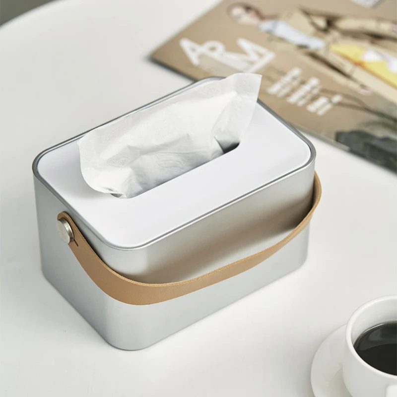 

Luxury Desktop Carton Tissue Paper Box Hotel Restaurant Home Living Room Household Multi-function Serviette Napkin Holder