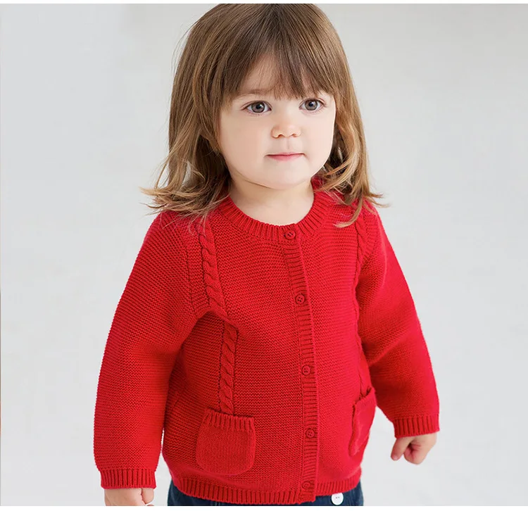 

Baby Boys Girls Cardigan Autumn Cotton Sweater Top Baby Children Clothing Boys Girls Knitted Cardigan Sweater Kid Spring Clothes