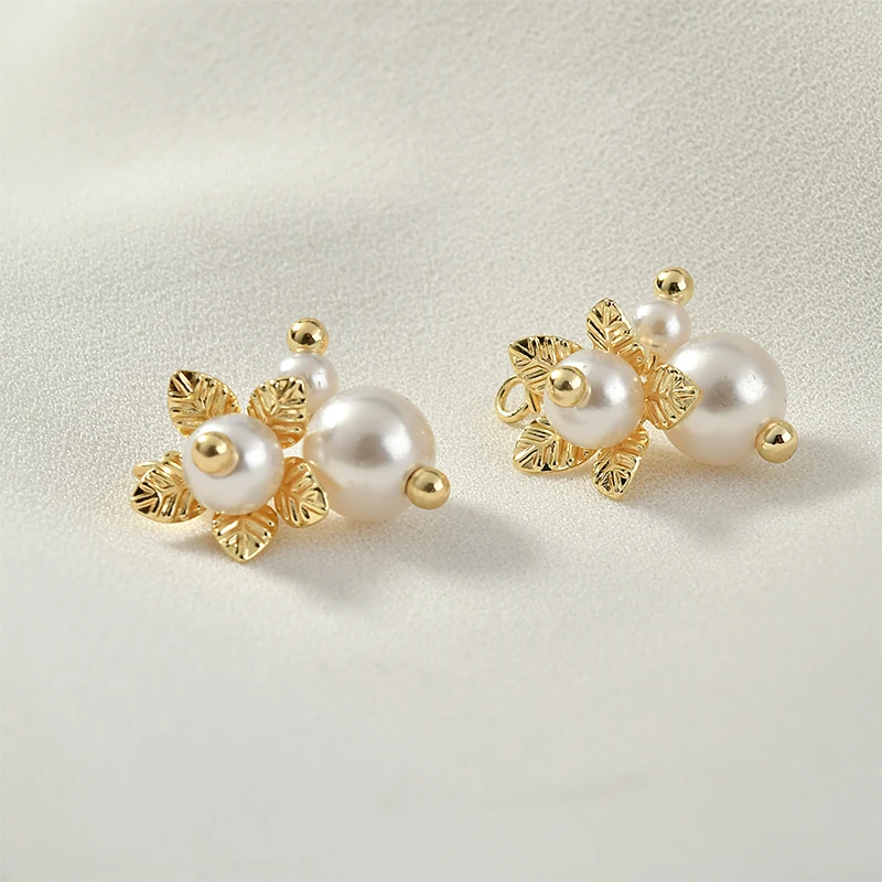 2 шт. жемчужные серьги подвески с медным покрытием|Ювелирная фурнитура и