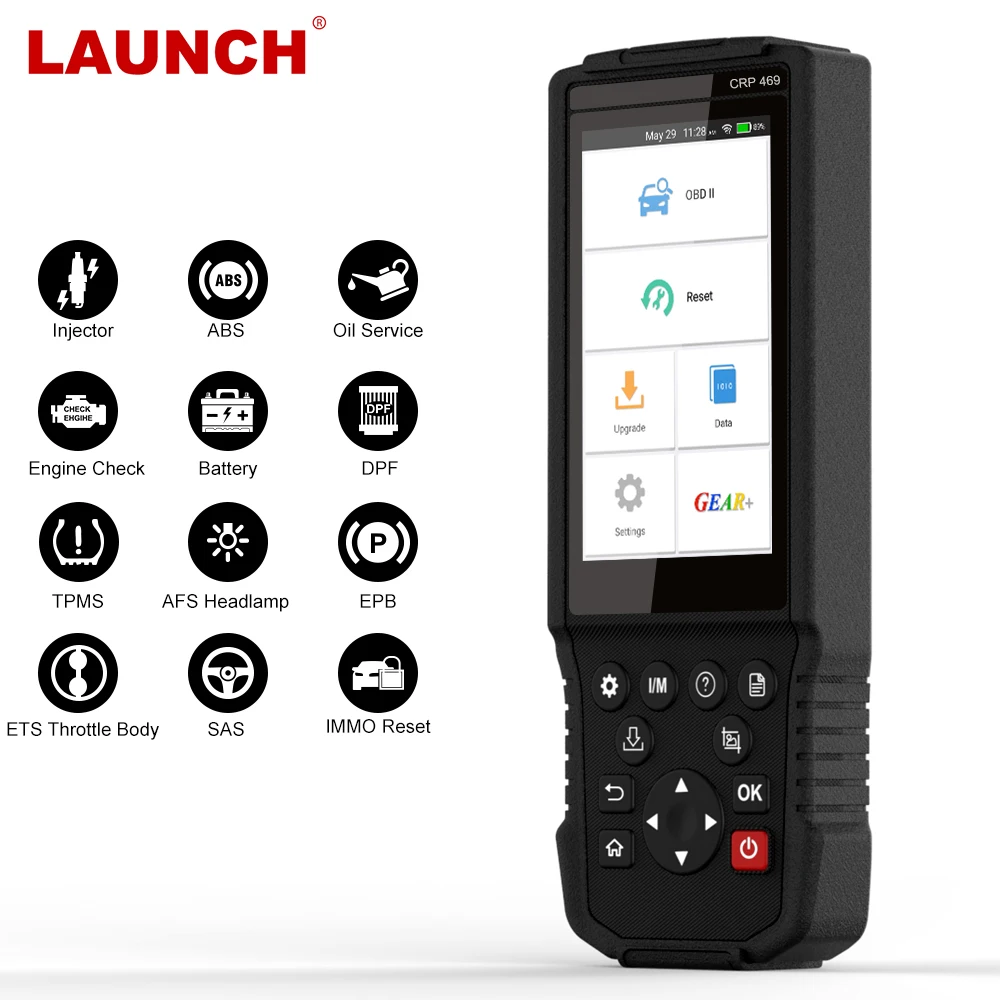 Launch X431 CRP469 OBD2 сканер Wifi Автомобильный Код читатель IMMO масло ABS EPB DPF TPMS сброс