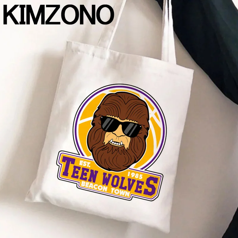 

Сумка для покупок Teen Wolf, сумка из переработанного материала, хлопковая эко-сумка, джутовые тканые сумки