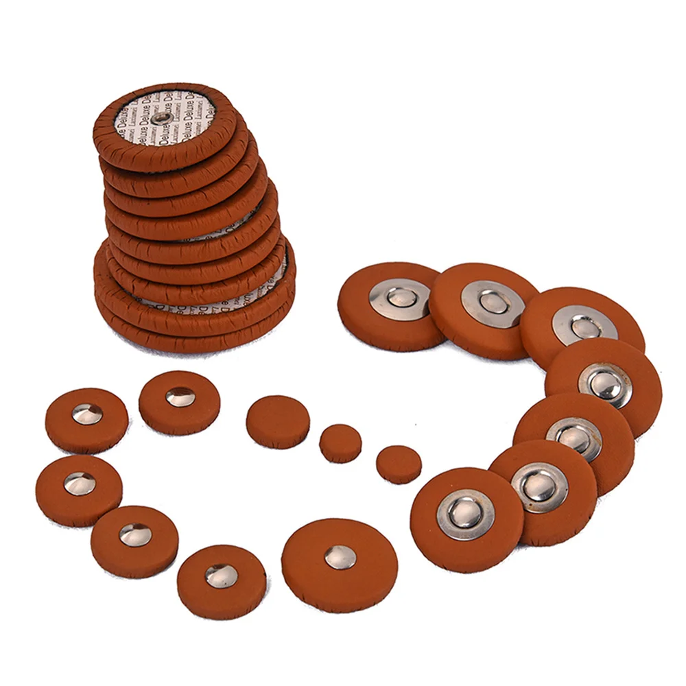 

25pcs Saxophone Leather Pad Alto Sax Leather Pads Replacement Saxophone Cushion