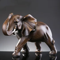 elephant ornaments home decoration accessories art deco figurines for interior wine cabinet and living room nordic decoration