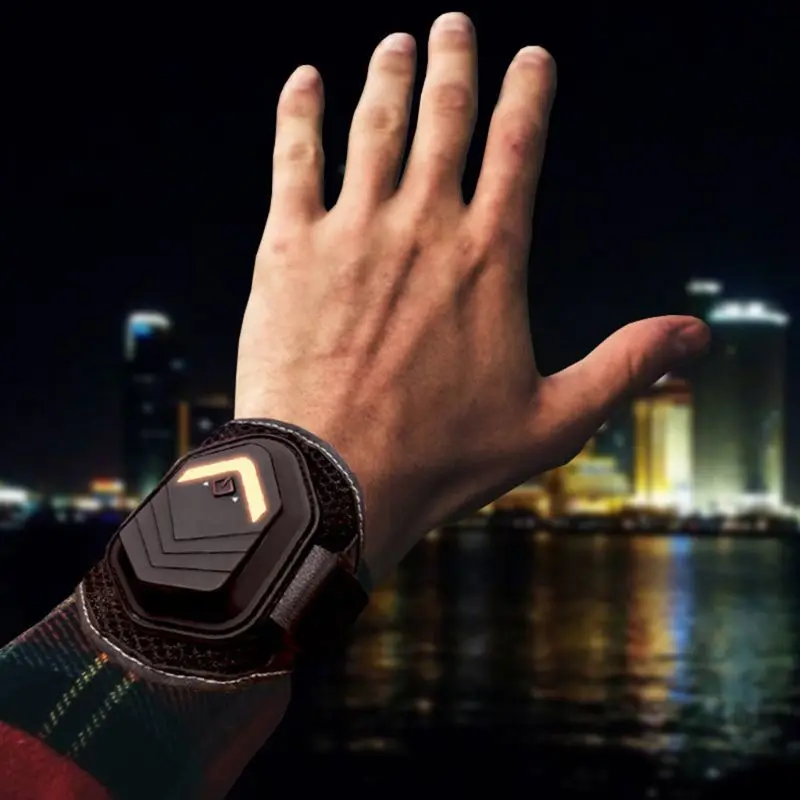 

Outdoor Bike Sports Night Running LED Light Safety Turnning Warning Wristband Lamp