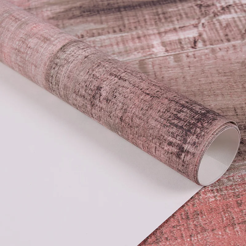 

100x53cm Vinyl Vintage Wallpaper Industrial Wood Panel Wall Paper Roll Coffee Shop Bar Restaurant Wallpapers DIY Wall Decor