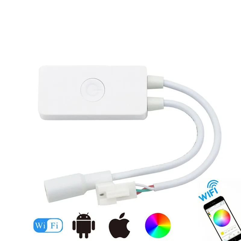 SP105E SP106E SP107E SP108E SP501E SP110E светодиодный WiFi Bluetooth музыкальный пульт управления, iOS Android App беспроводной пульт дистанционного управления DC5V~ 24V