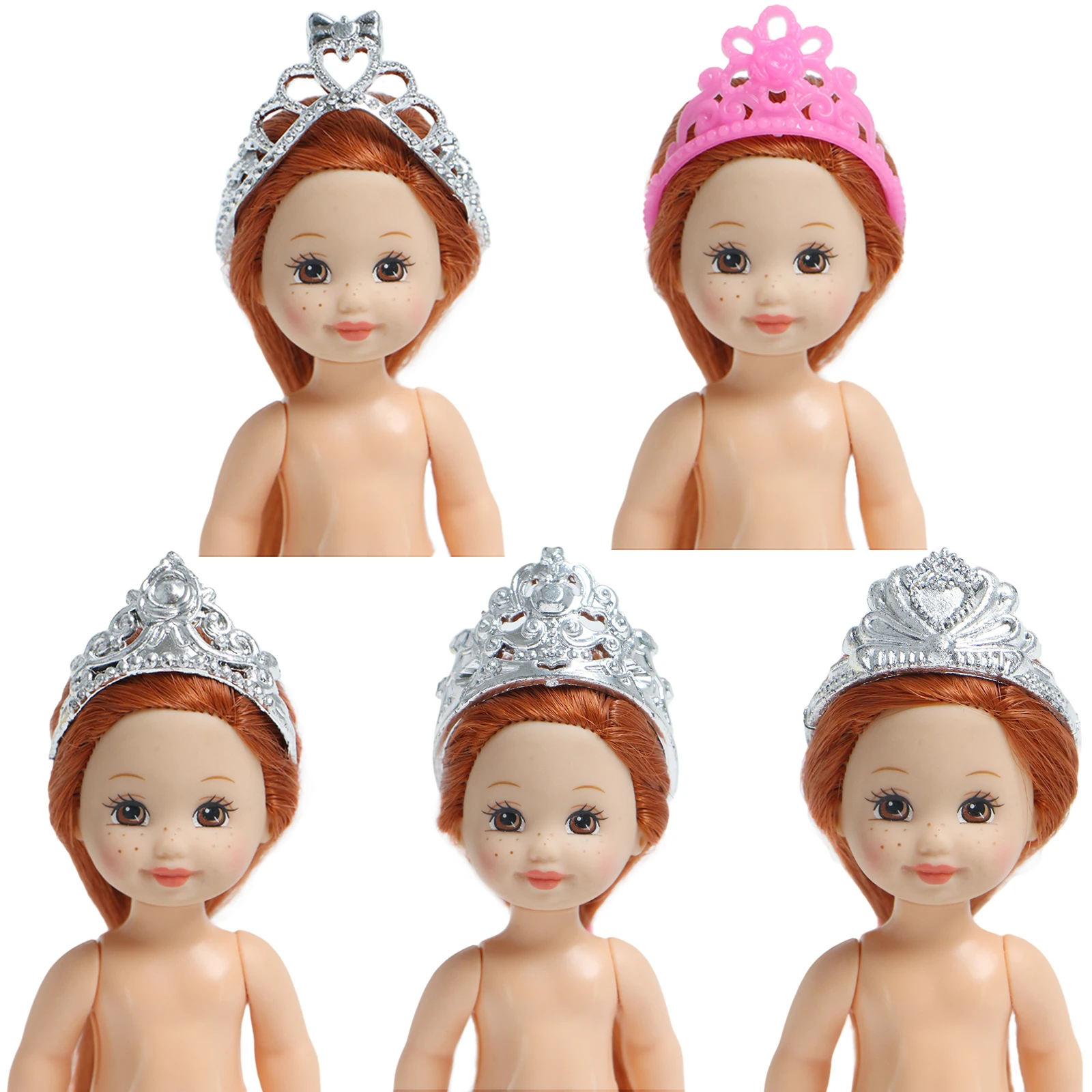 Модные пластиковые короны принцессы 5 шт./лот Произвольный выбор ювелирные