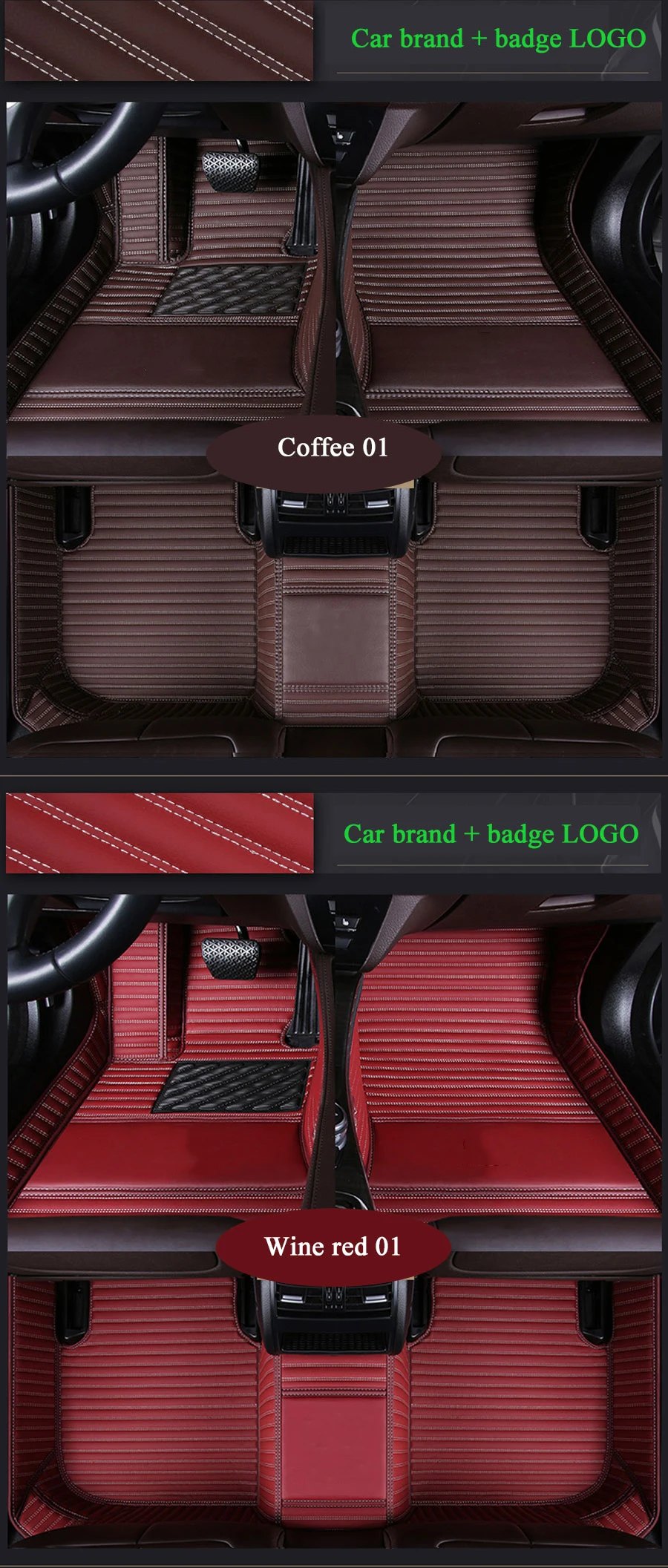 3D Автомобильные Коврики для Mercedes Benz Логотип Viano ABCEGSR V W204 W205 E W211 W212 W213 Sclass CLA GLC ML GLA GLE GL GLK автомобильный ковер
