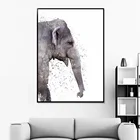 Фокс Слон, медведя, оленя, птица Детская Wall Art Холст Картины Nordic Плакаты и печать фотографии животных на стену, декор для детской комнаты настенный Декор
