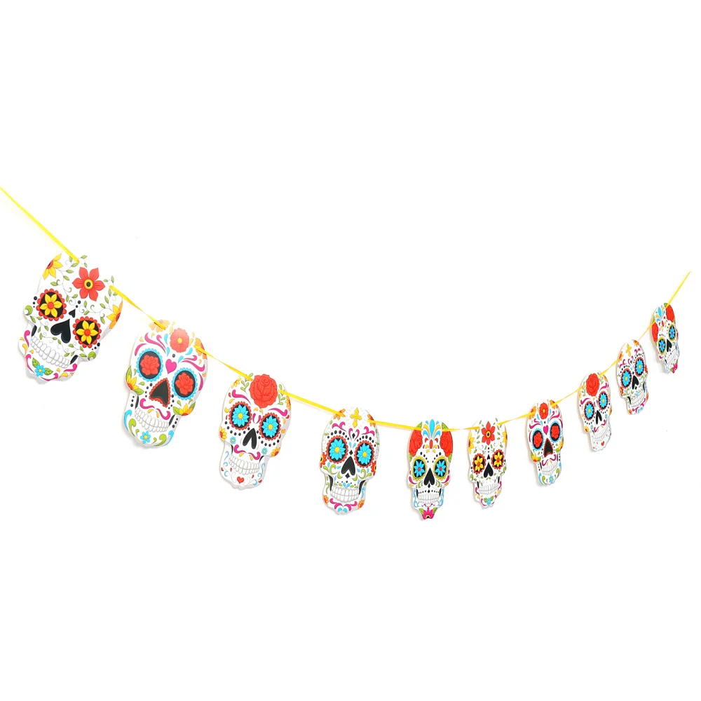 

Day Hangingmexican Dead Decorations Party Banner Bunting Streamers The Supplies Garland Paper Parties Fiesta