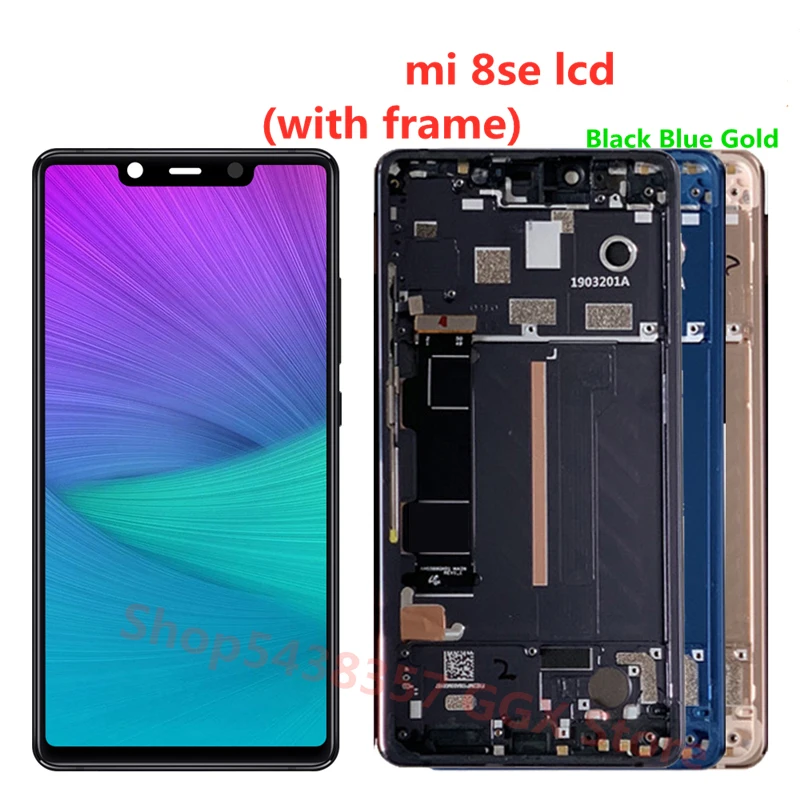 Original M&Sen For Xiaomi Mi8 SE Xiaomi 8 SE Super Amoled LCD Screen Display+Touch Screen Digitizer Frame For Mi 8SE LCD
