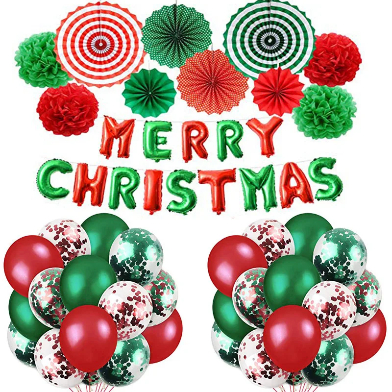 Веселые Рождественские шары набор для украшения рождественские фольгированные