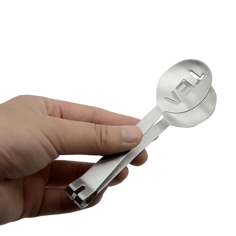 Новый зажим для чая серебряные щипцы из нержавеющей стали кухонный чайный