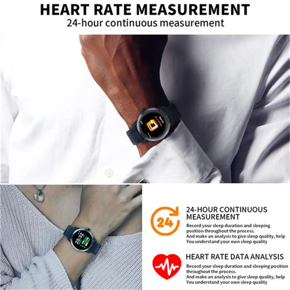 

Heart Rate Blood Pressure Monitor Smart Watch Fitness Tracker Bracelet Wristwatch Running Smartwatch Steps Count Pedometer