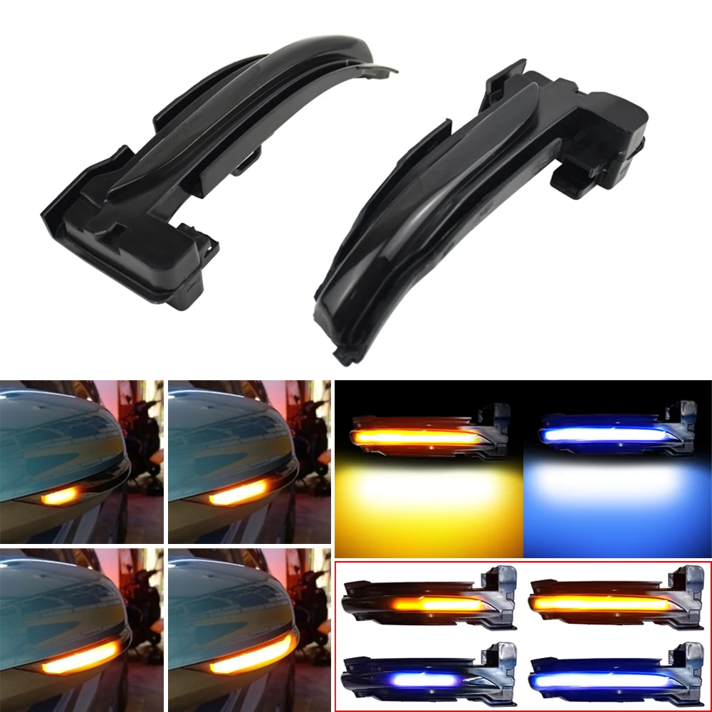 

For Ford Focus 4 MK4 LED Dynamic Turn Signal Blinker Sequential Side Mirror Indicator Light 2019 2020D