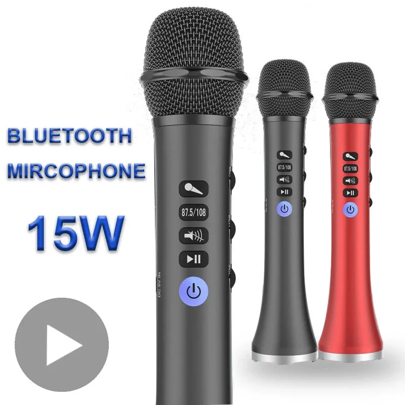 

Mic Wireless Condenser Karaoke Microphone For Home System Bluetooth Mobile Cell Phone Singing Mikrofon Blutooth Microfon Kareoke