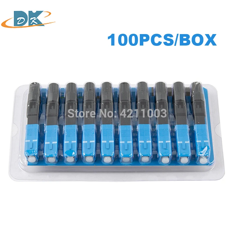 SC upc connector single mode optical fiber connectors 55mm FTTH scupc embedded cold connector for olt gpon onu epon