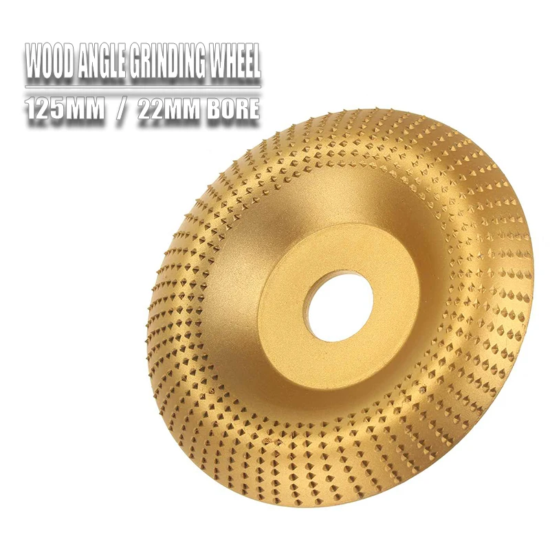 

Wood Grinding Wheel Rotary Disc Sanding Wood Carving Tool Abrasive Disc For 125mm Angle Grinder 22mm Bore Woodworking Tool